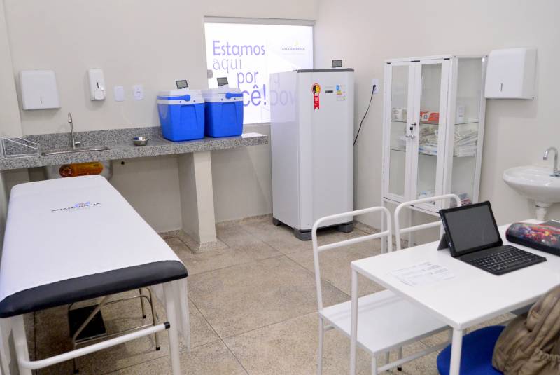 Sala de vacinação.