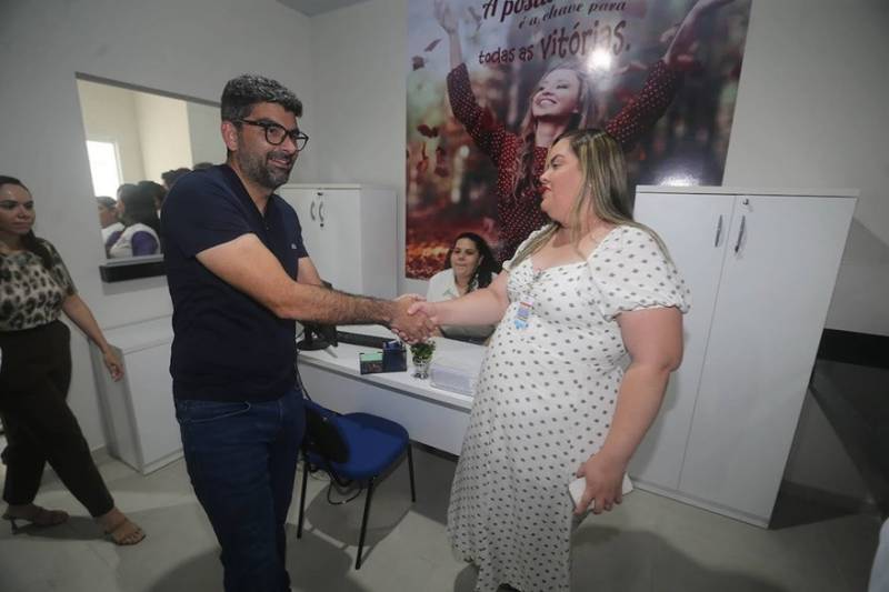 O prefeito Doutor Daniel Santos esteve presente na entrega do espaço.