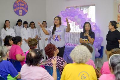 galeria: Fluxo com respeito ação mulher no CRAS Complexo da Cidade Nova VI