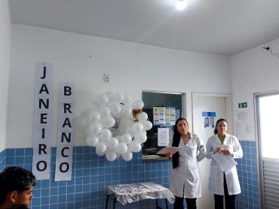 notícia: UBS Pérola II realiza palestra sobre o Janeiro Branco e reforça cuidado com a saúde mental 