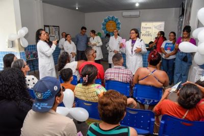 notícia: UBS Patrícia Sarmento promove palestra sobre saúde mental, hanseníase e prevenção da doença de Chagas