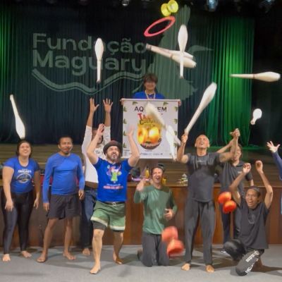 notícia: Oficina de técnicas circenses leva arte, prática e aprendizado ao Teatro Municipal de Ananindeua