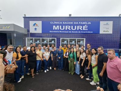 notícia: Inauguração histórica : Comunidade do Icuí ganha nova Clínica Saúde da Família Mururé nesta terça (31)