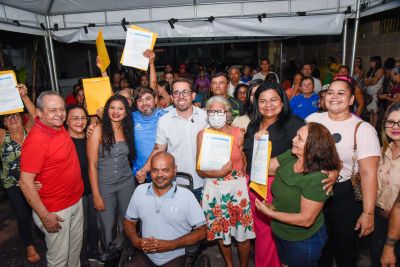 notícia: Prefeitura de Ananindeua avança com regularização fundiária e beneficia 150 famílias na Cacimba