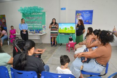 notícia: Primeira infância é tema de encontro com mães e filhos no CRAS Curuçambá